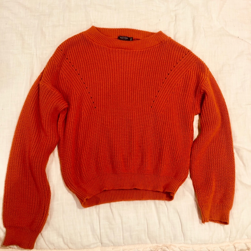 Nasty Gal Orange Sweater🍂